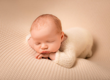 Sleepy newborn photo